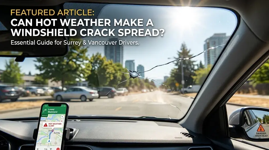 Can Hot Weather Make a Windshield Crack Spread? What Surrey & Vancouver Drivers Need to Know