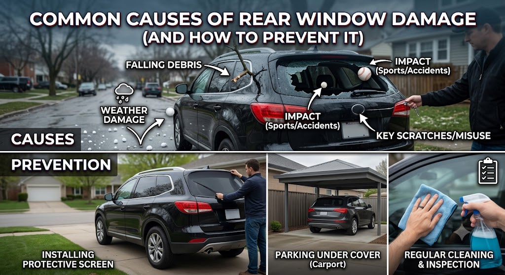 Common Causes of Rear Window Damage (and How to Prevent It)