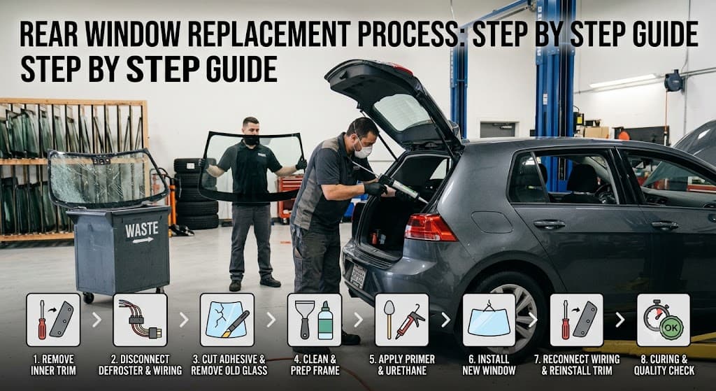 Rear Window Replacement Process: What Actually Happens, Step by Step